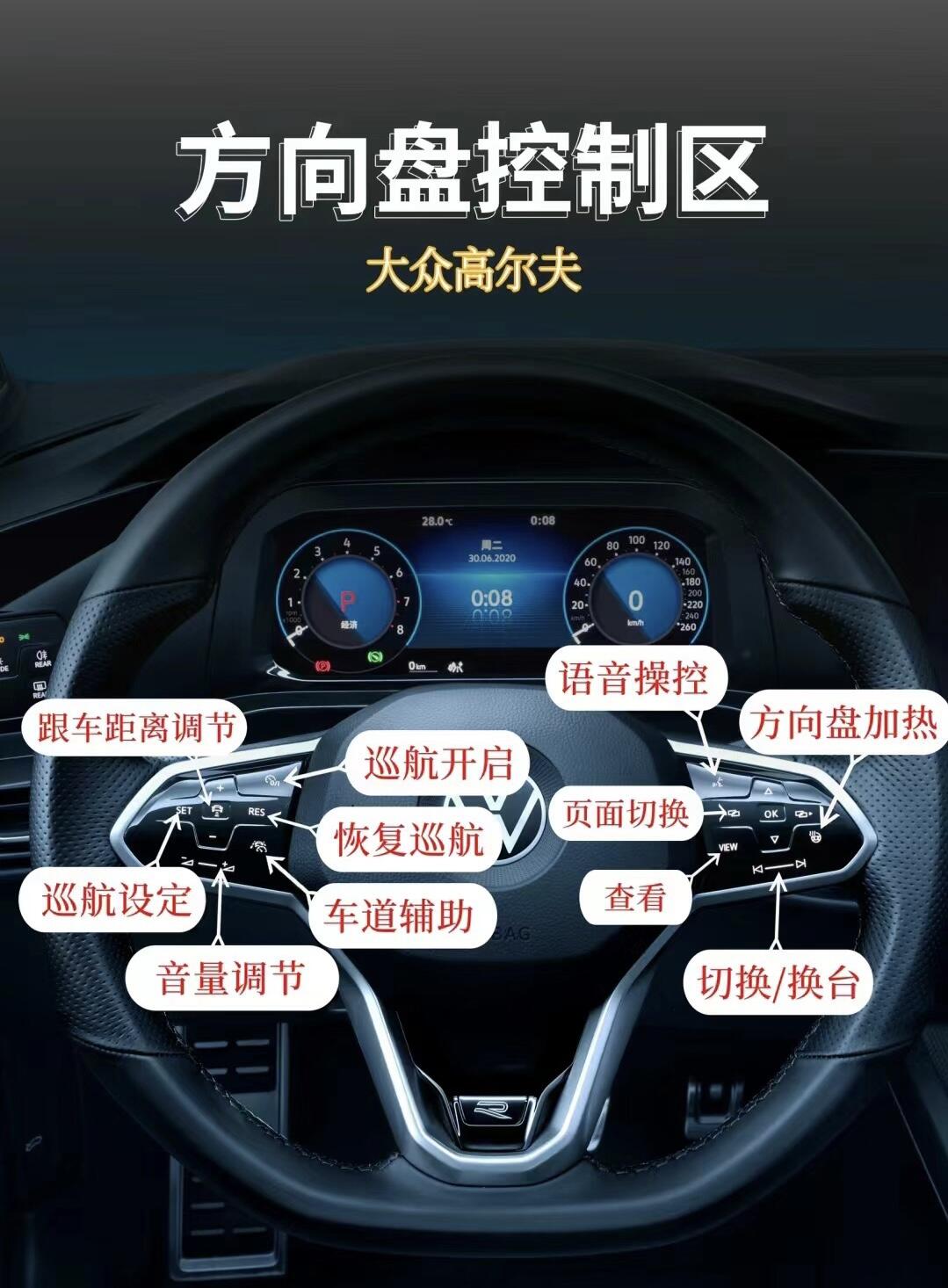 高尔夫8车内功能详解