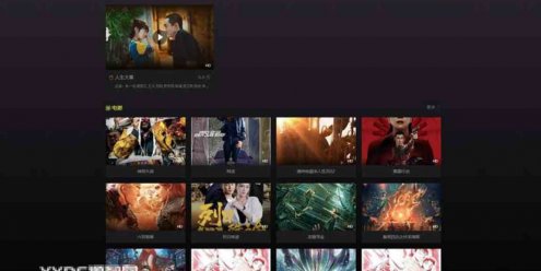 苹果CMS V10首涂第十四套模板酷黑渐变特色自适应高端模板